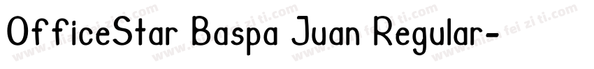 OfficeStar Baspa Juan Regular字体转换